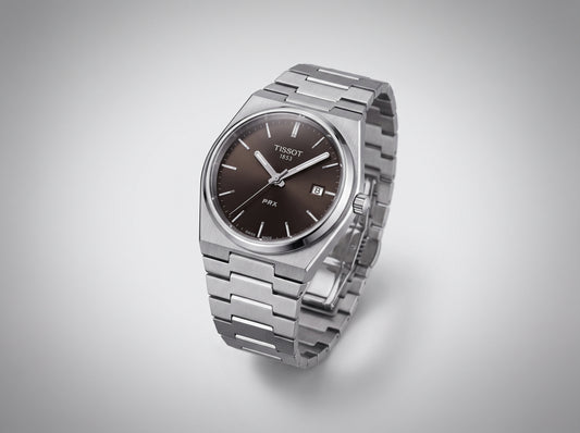 Swiss Made Men's Watch with Stainless Steel Bracelet & Date Window
