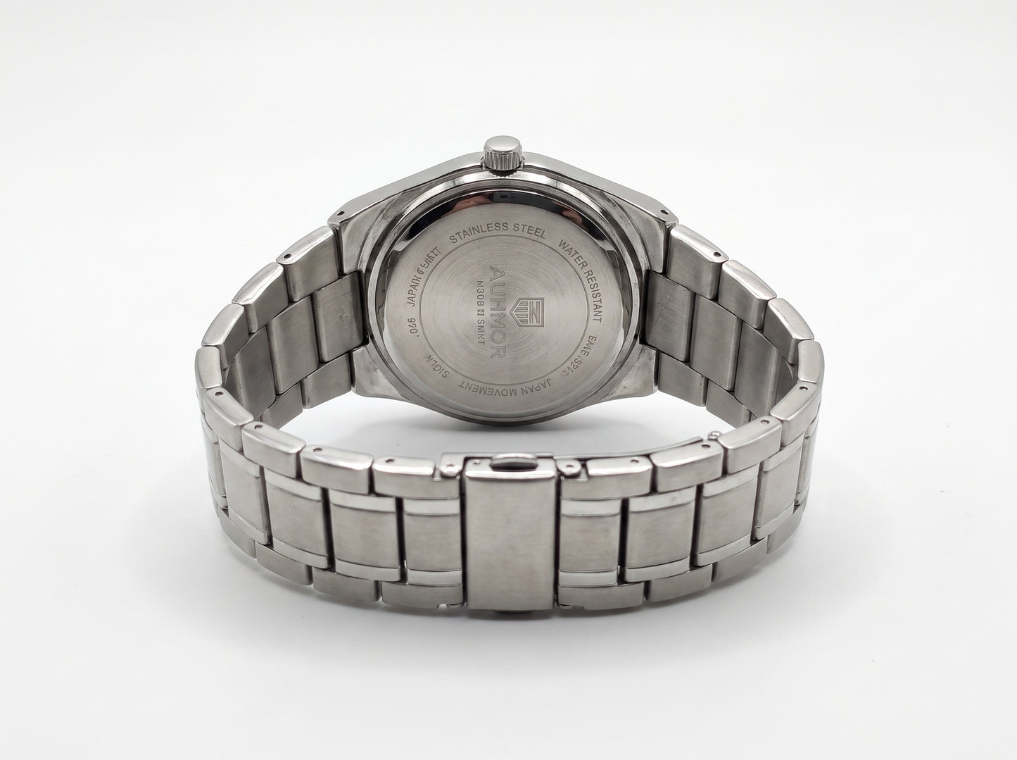 Swiss Made Men's Watch with Stainless Steel Bracelet & Date Window