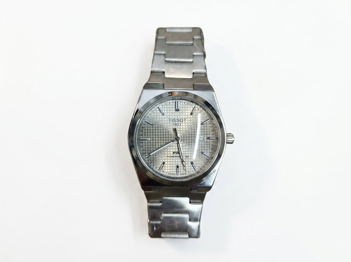 Swiss Made Men's Watch with Stainless Steel Bracelet & Date Window