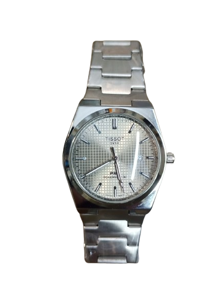 Swiss Made Men's Watch with Stainless Steel Bracelet & Date Window