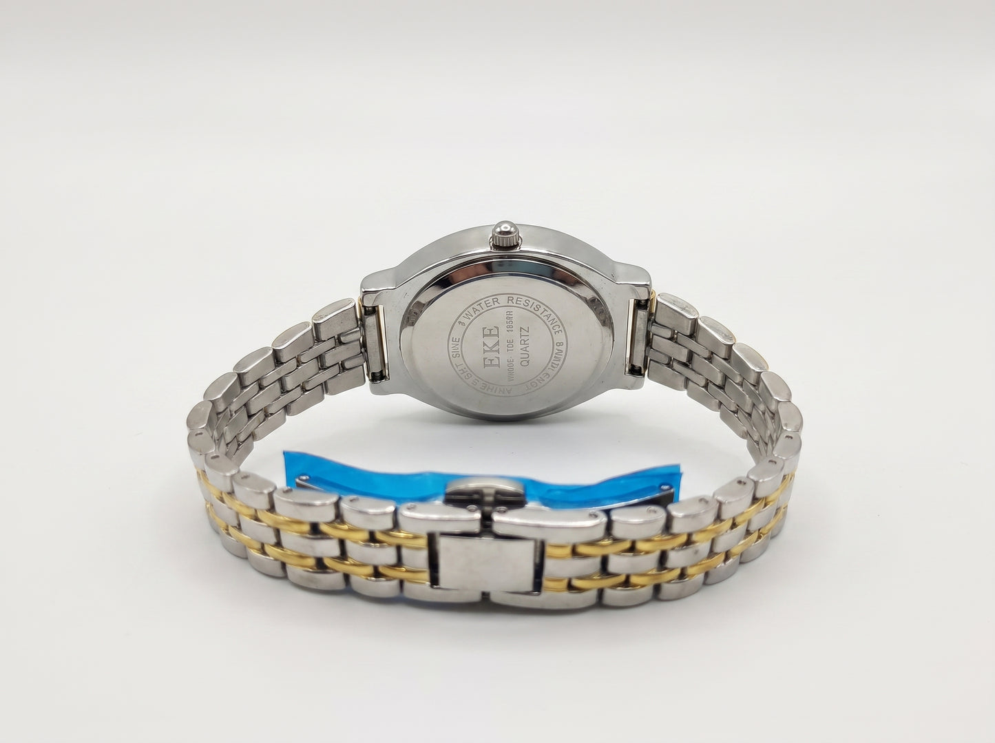 Women's Classic Oval Face Analog Watch - Two-Tone Quartz